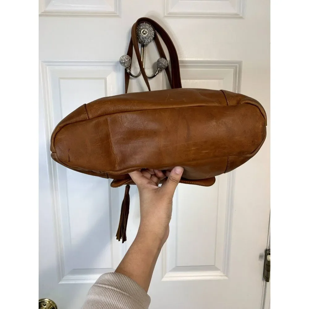 Lisa Leonard We Have Love Tote in Honey Brown - Picture 3 of 9